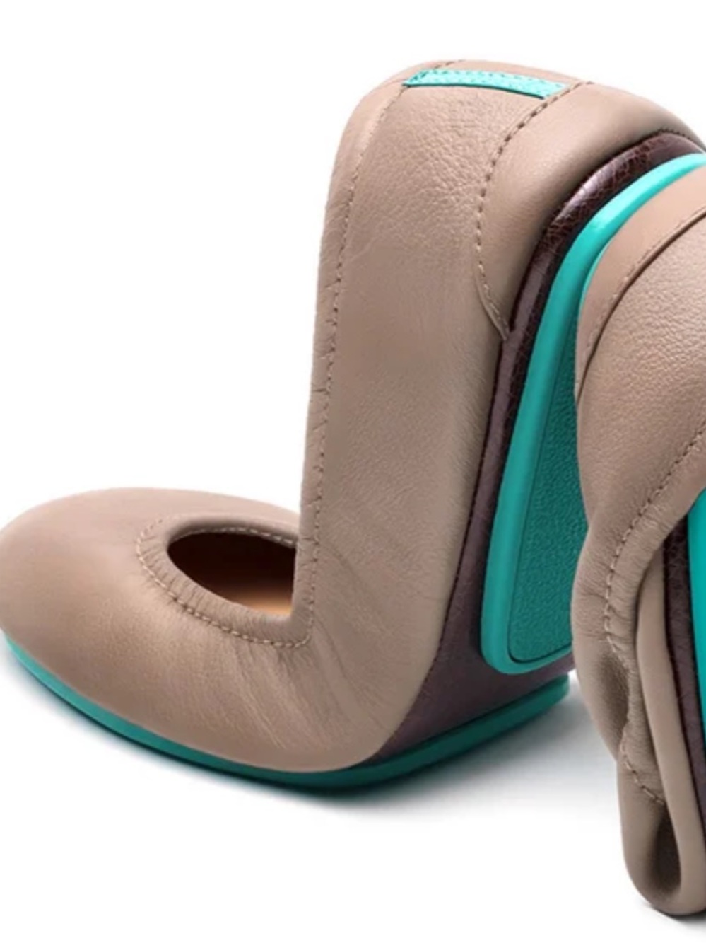 WORN ONCE Taupe Tieks Flats